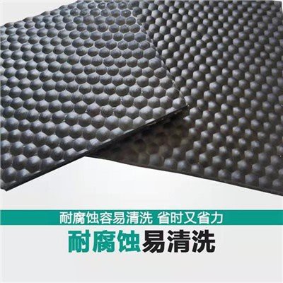 Hoja de goma antideslizante y húmeda para pastos